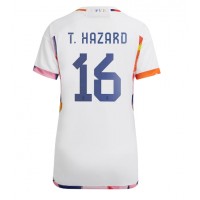 Belgien Thorgan Hazard #16 Bortatröja Kvinnor VM 2022 Korta ärmar